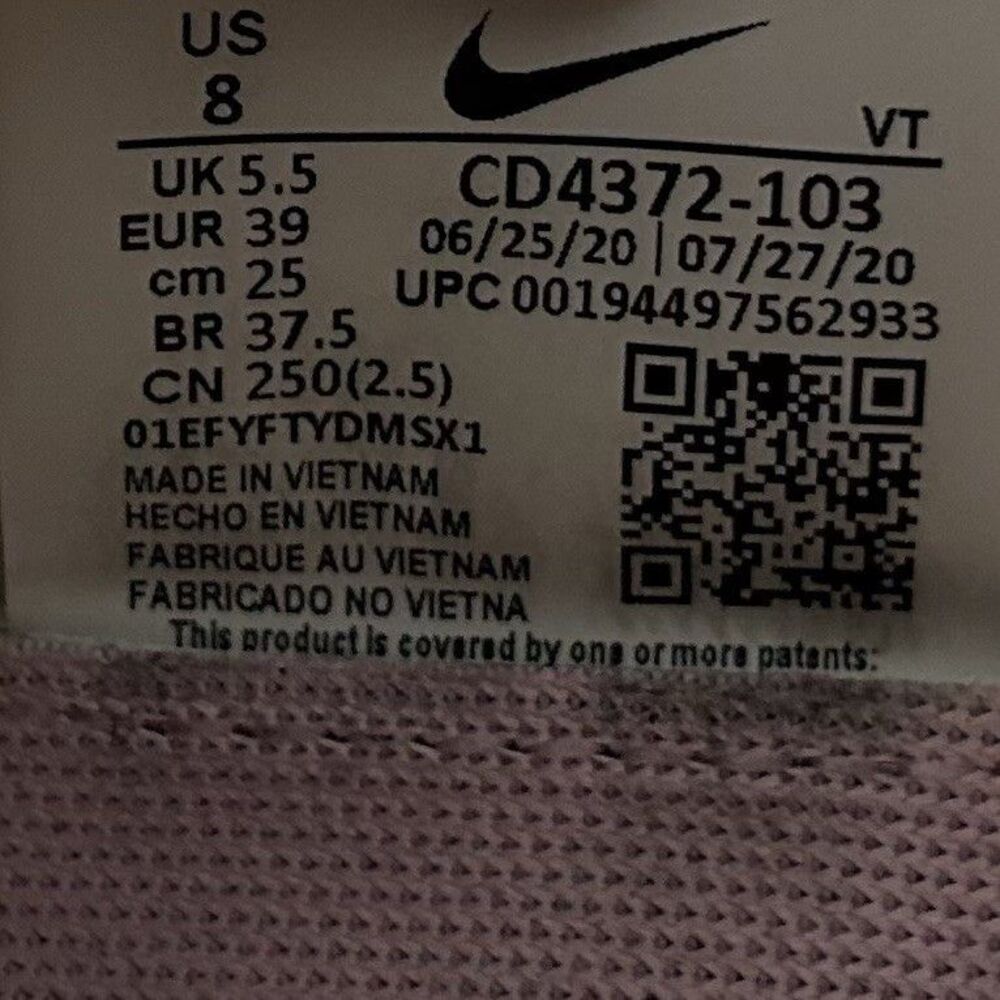 Nike React Infinity FlyKnit CD4372-103 Woman's Size 8 White Running Shoes Used - Picture 13 of 13